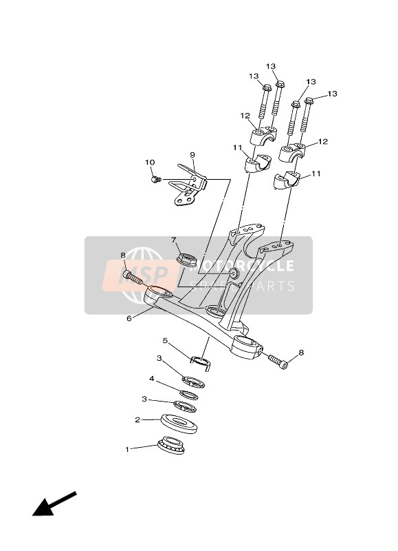 Yamaha X-MAX 400 ABS 2018 Steering for a 2018 Yamaha X-MAX 400 ABS